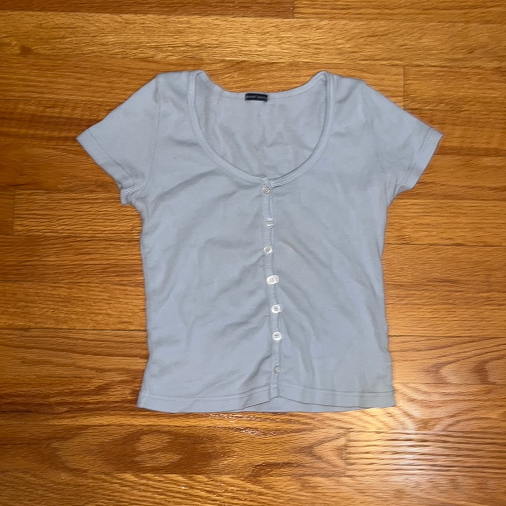 Brandy Melville button up shirt light blue